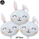 Easter Bunny Disposable Tableware Set – Cute Cartoon Rabbit Paper Plates, Cups & Napkins for Kids Birthday, Easter Parties & Spring Celebrations