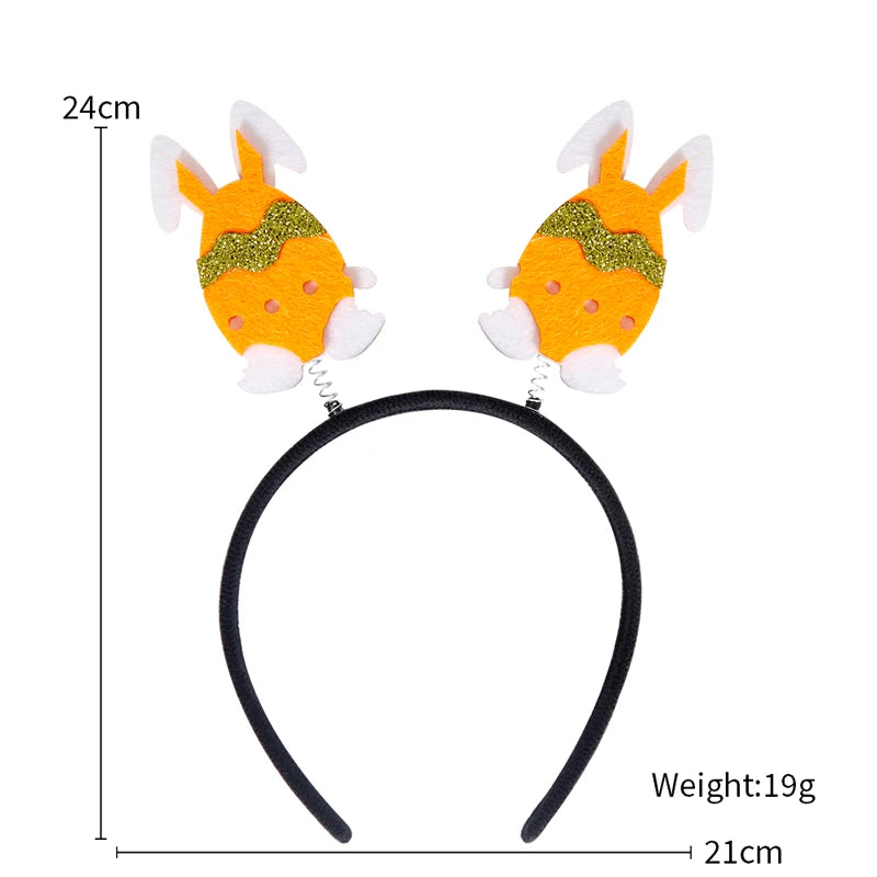 Easter Funny Glasses Props – Kids’ Cartoon Bunny & Eggshell Eyeglass Frames, Non‑Woven Fabric Easter Party Decorations & Gifts