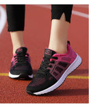 Breathable Mesh Lace-Up Sneakers