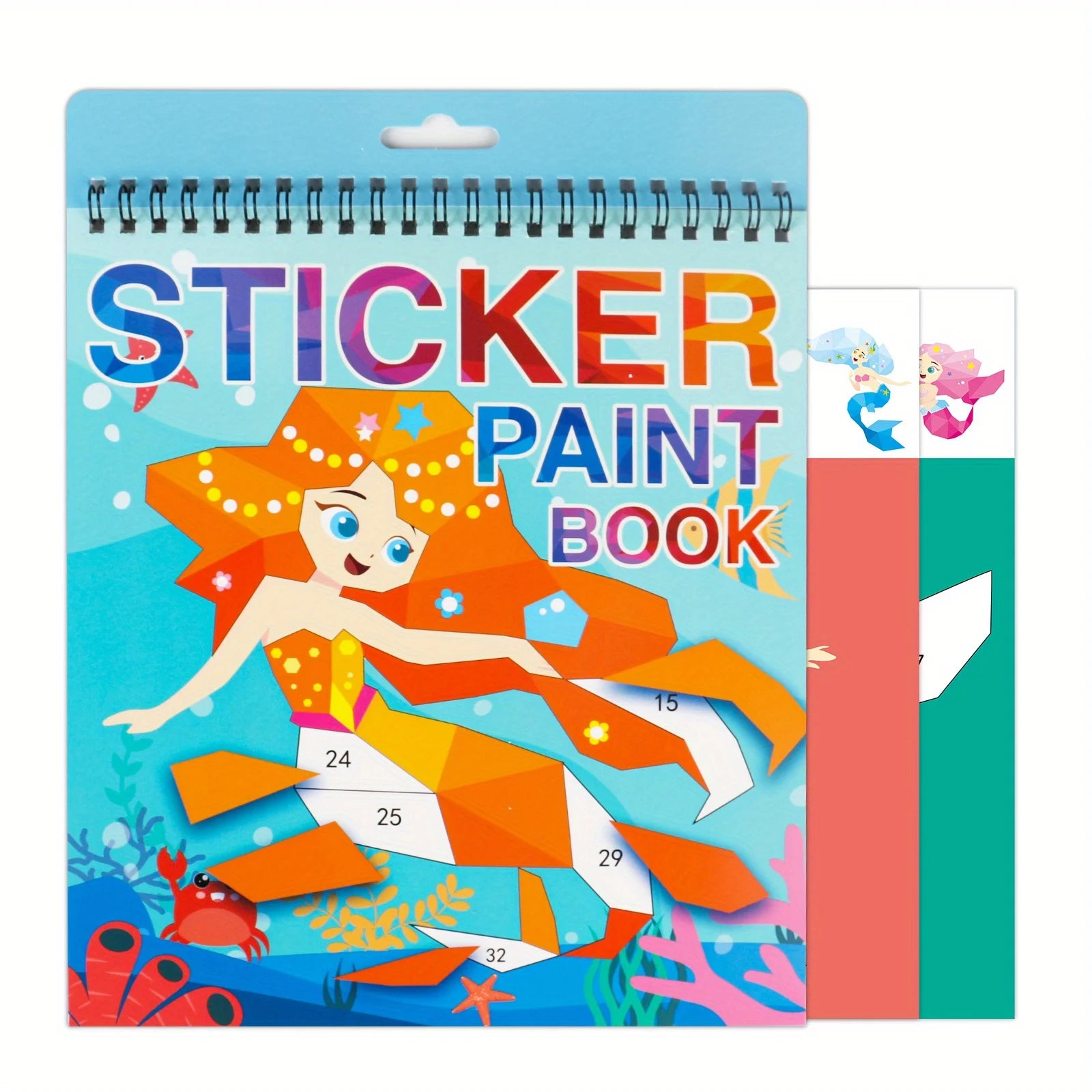 Sticker by Number Book for Kids Ages 4–8 | Animal Craft Activity Book | Travel Busy Toy