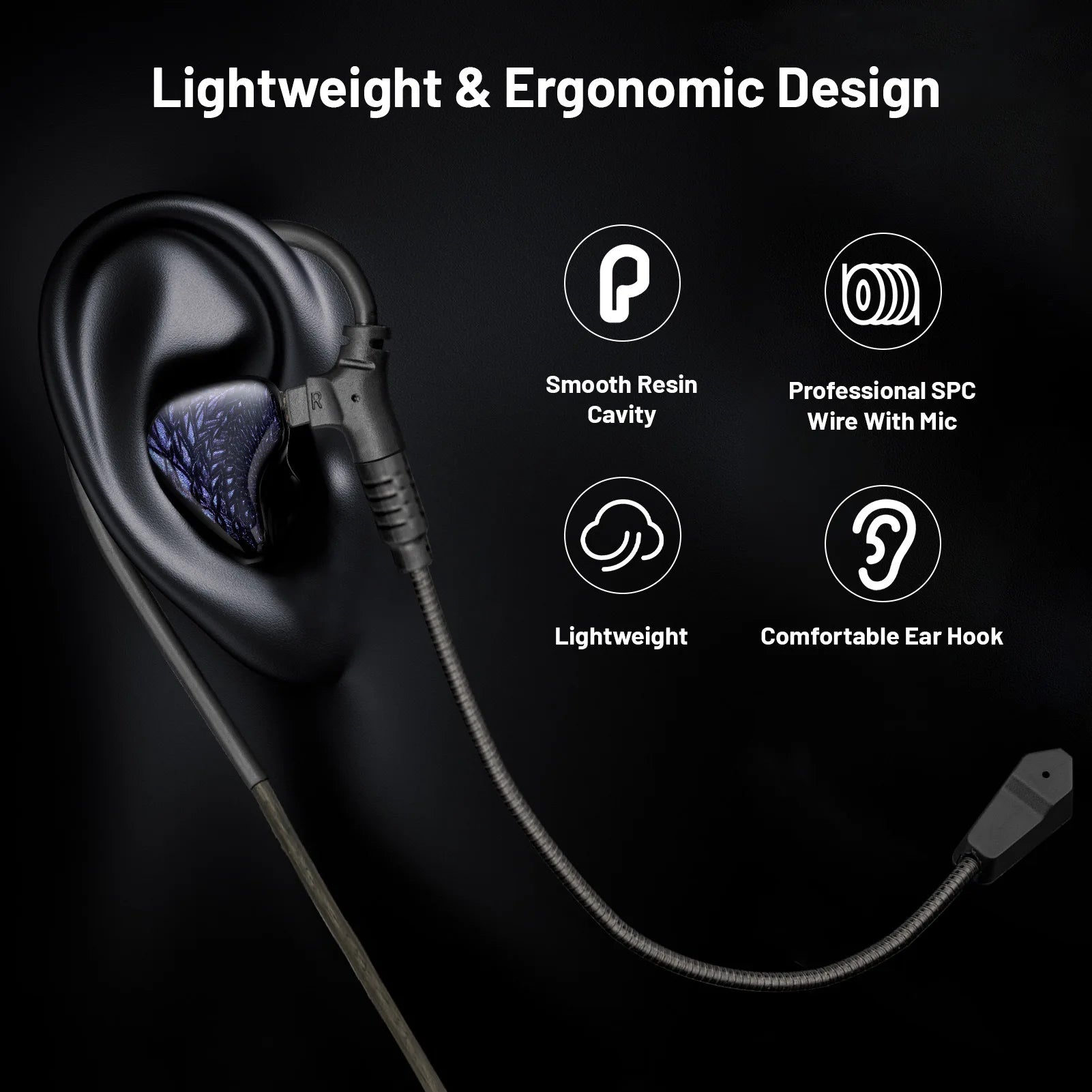 HiFi Metal In‑Ear Monitor Earphones with Mic, Wired Gaming Headset (3.5mm / Type‑C Options)