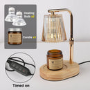50W Candle Warmer Lamp with Timer – Dimmable Glass Candle Melter, Adjustable Light for Cozy Bedroom & Home Decor (No Flame, No Smoke)