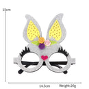 Easter Funny Glasses Props – Kids’ Cartoon Bunny & Eggshell Eyeglass Frames, Non‑Woven Fabric Easter Party Decorations & Gifts