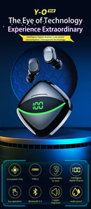 🎧Bluetooth 5.3 Earbuds – 9D Stereo HiFi Earphones with Smart Touch, LED Power Display, Noise Reduction & IPX5 Waterproof Design
