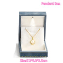LED Light Necklace Gift Box – Velvet Square Jewelry Case for Engagement, Proposal, Pendant & Bracelet Presentation