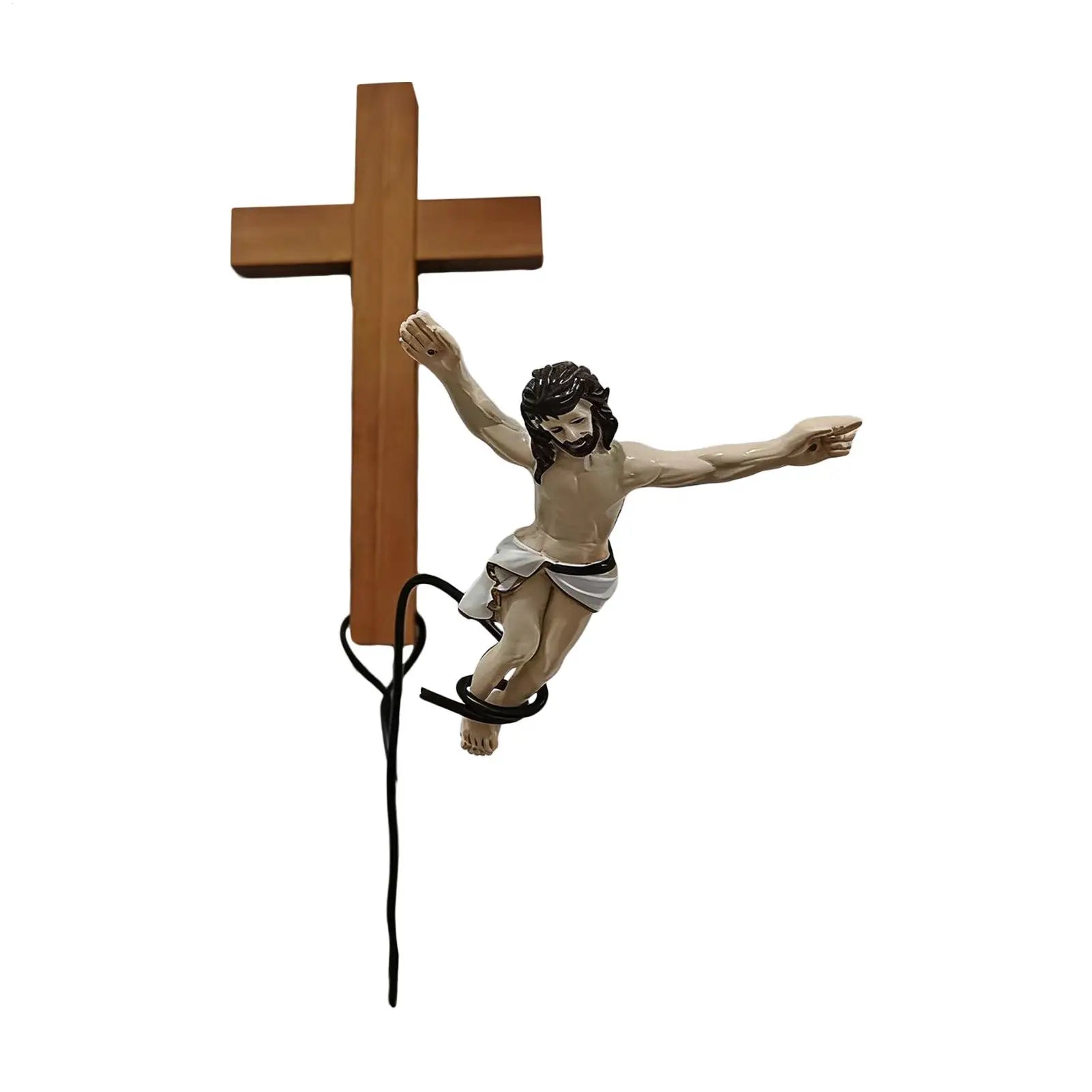 Jumping Jesus Figurine Wall Art
