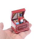1PC Wood Fairy Resin Dollhouse Miniature Toy Box