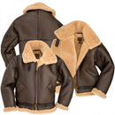 Men's Faux Leather Classic Brown/Black Bomber Jacket
