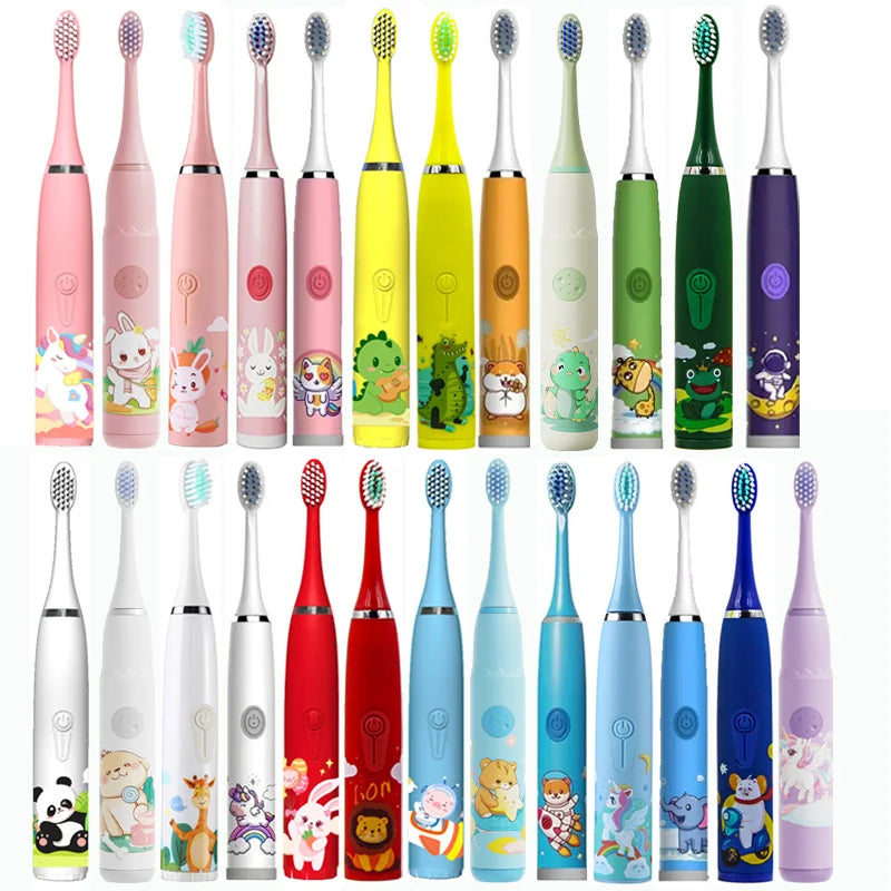 Children's Waterproof Rechargeable Sonic Toothbrush