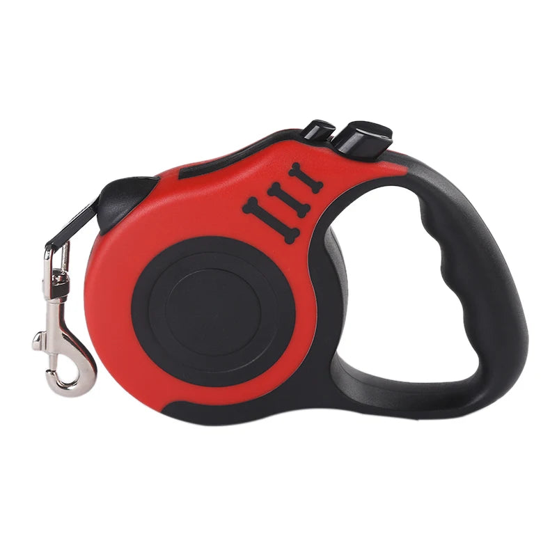 Retractable Dog Leash 3m/5m – Tangle‑Free Nylon Lead for Small & Medium Pets