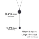 Multilayer Snake Chain Necklace for Women – Stainless Steel Round Disc Pendant (Gold & Steel)