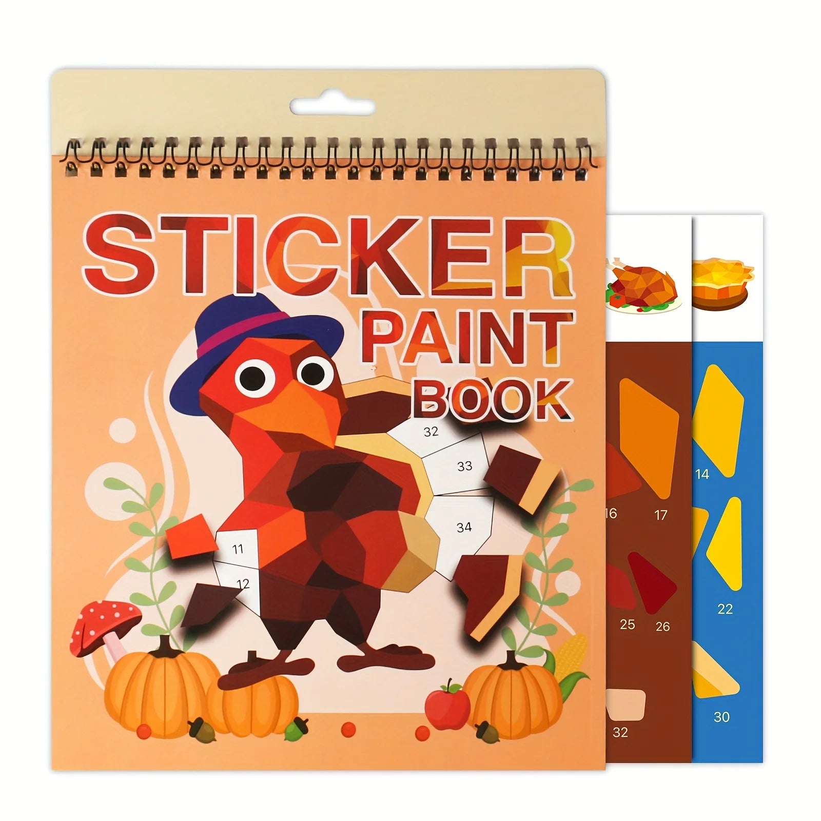 Sticker by Number Book for Kids Ages 4–8 | Animal Craft Activity Book | Travel Busy Toy