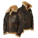 Men’s Plush-Lined Leather Winter Jacket