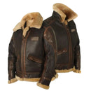 Men’s Plush-Lined Leather Winter Jacket