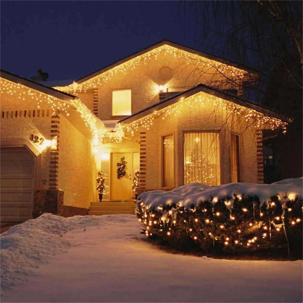 LED Waterfall Curtain String Lights