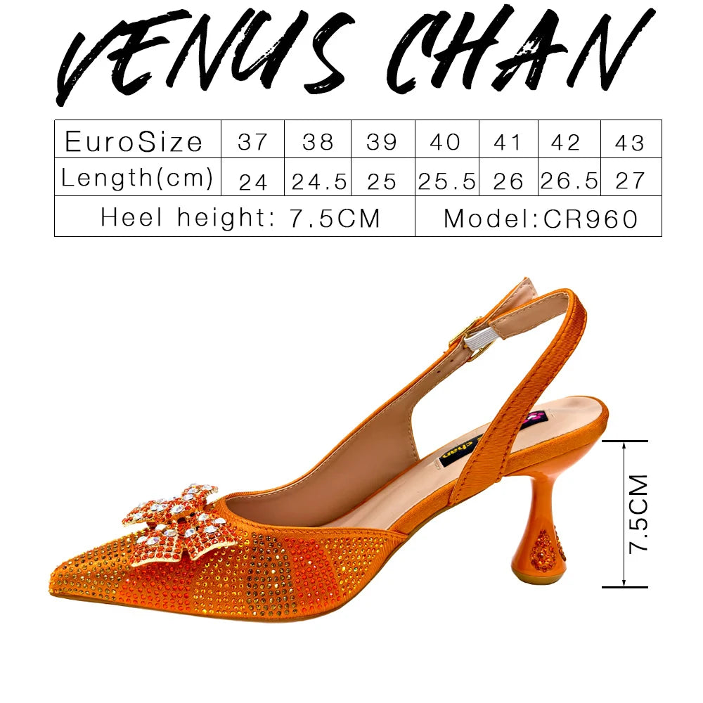Italian Design Women’s Heels & Rhinestone Butterfly Bag Set – Bridal & Evening Wear (US Sizes 6–11)