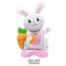 Easter Bunny Disposable Tableware Set – Cute Cartoon Rabbit Paper Plates, Cups & Napkins for Kids Birthday, Easter Parties & Spring Celebrations