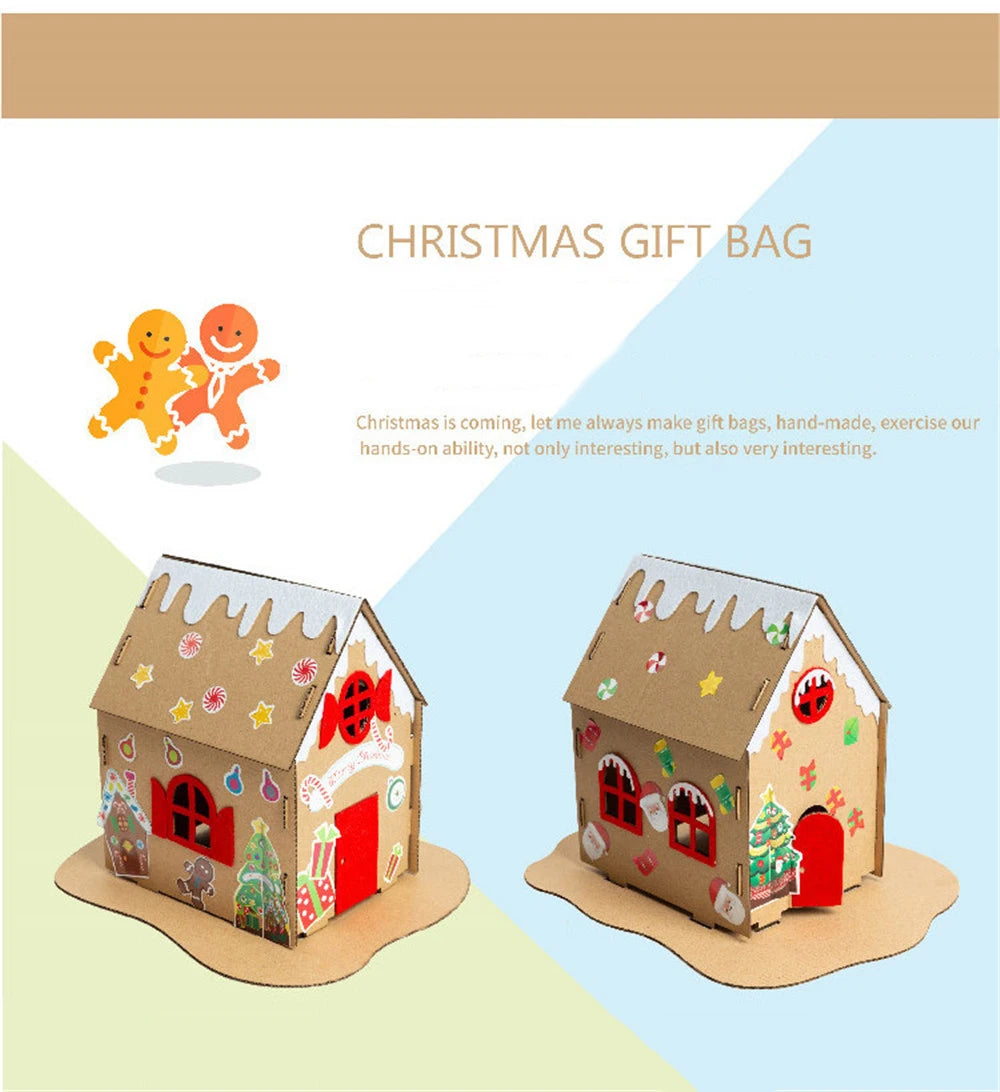 DIY Handmade Christmas Biscuit House Miniature Dollhouse