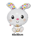 Easter Bunny Disposable Tableware Set – Cute Cartoon Rabbit Paper Plates, Cups & Napkins for Kids Birthday, Easter Parties & Spring Celebrations