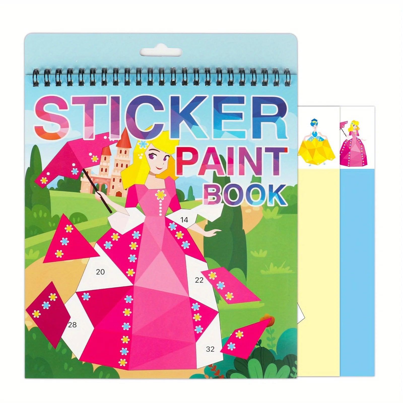 Sticker by Number Book for Kids Ages 4–8 | Animal Craft Activity Book | Travel Busy Toy