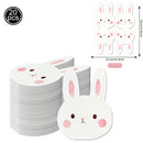 Easter Bunny Disposable Tableware Set – Cute Cartoon Rabbit Paper Plates, Cups & Napkins for Kids Birthday, Easter Parties & Spring Celebrations