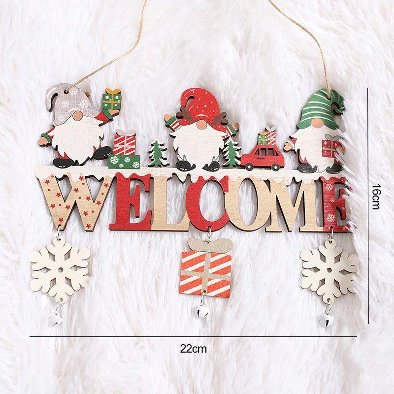 Santa Claus Wooden Hanging Ornament