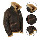 Men’s Plush-Lined Leather Winter Jacket