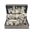 Easter Resurrection Wooden Book Set – Handmade Holy Week Diorama Toy, Retro Christian Home Decor & Easter Sunday Gift (Mini Size)