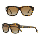 Acetate Square Rectangular Polarized Sunglasses