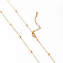 5‑Piece Stainless Steel Chain Necklace Set – Bead, Rope, Cuban, Paperclip & Snake Link Chains for Women, 18K Gold & Steel DIY Jewelry