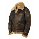 Men’s Plush-Lined Leather Winter Jacket