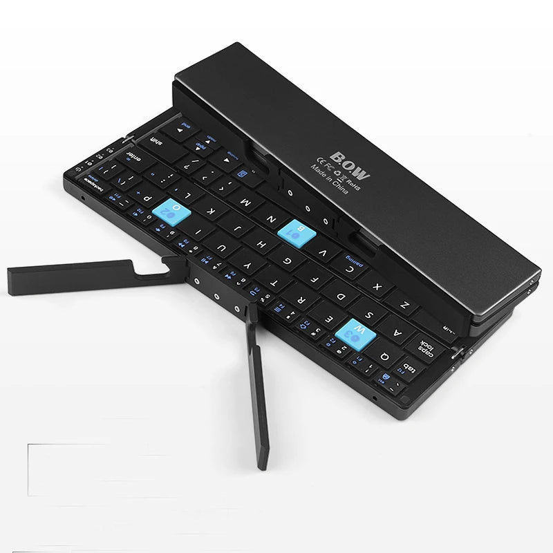 Tri-folding foldable Bluetooth Wireless Keyboard