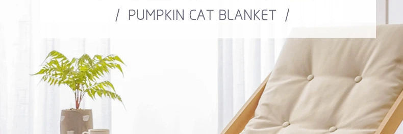 Halloween Pumpkin Cat Tassel Throw Blanket