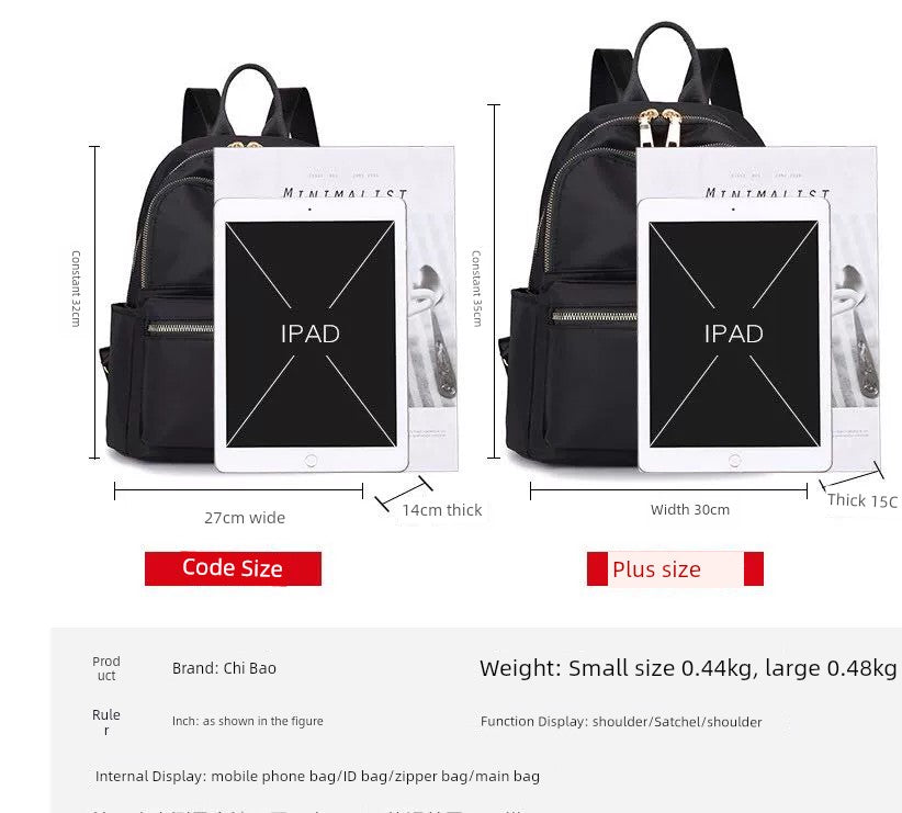 Chibao Fashion Canvas Backpack - OLM Store