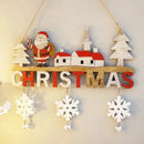 Santa Claus Wooden Hanging Ornament