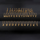 Minimalist Initial Necklace A–Z – Stainless Steel Letter Pendant Choker for Women (Gold & Steel)