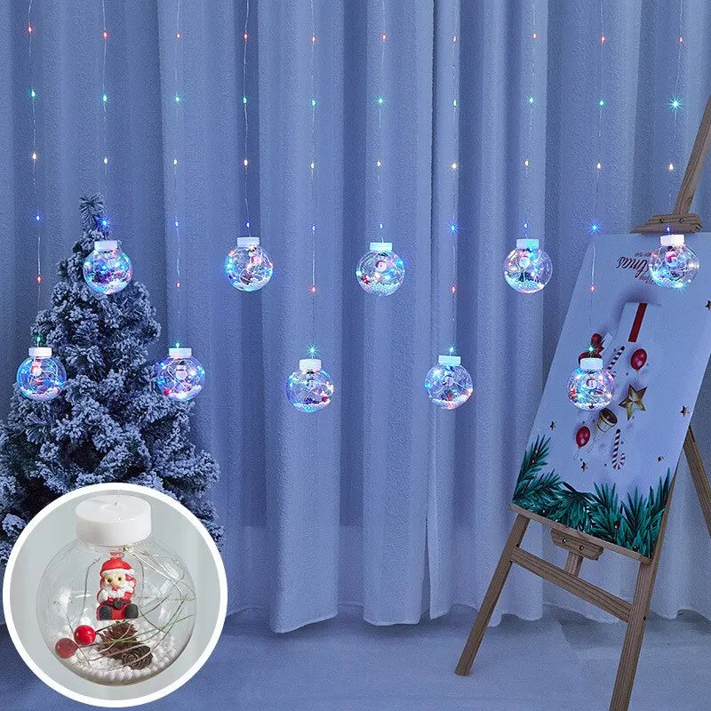 Christmas Wish Ball LED Fairy Curtain Lights