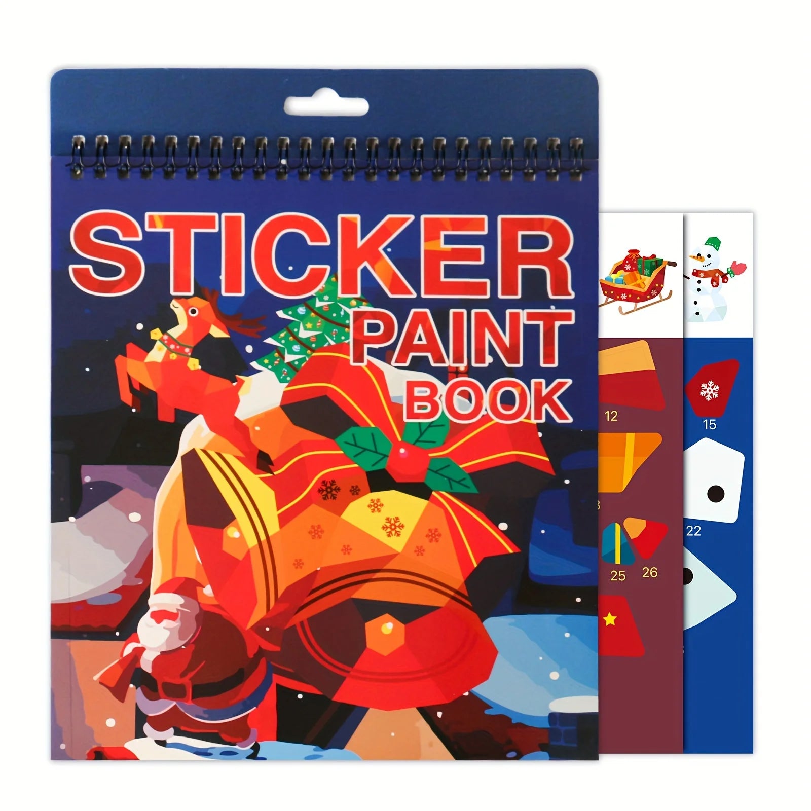 Sticker by Number Book for Kids Ages 4–8 | Animal Craft Activity Book | Travel Busy Toy