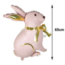 Easter Bunny Disposable Tableware Set – Cute Cartoon Rabbit Paper Plates, Cups & Napkins for Kids Birthday, Easter Parties & Spring Celebrations