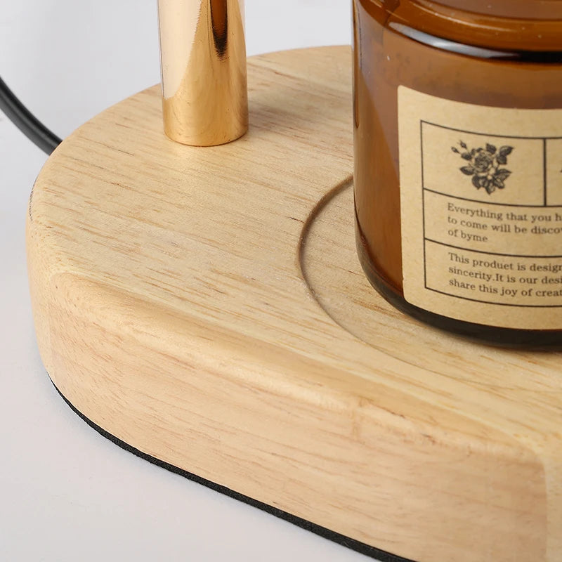 50W Candle Warmer Lamp with Timer – Dimmable Glass Candle Melter, Adjustable Light for Cozy Bedroom & Home Decor (No Flame, No Smoke)