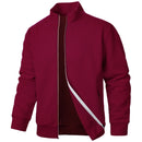 Men’s Zipper Cardigan Stand Collar Jacket