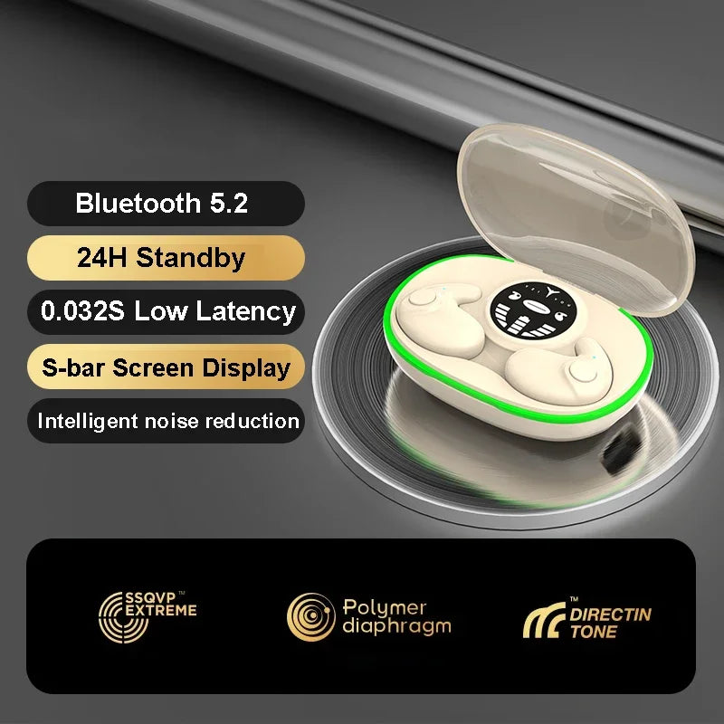 Invisible Sleep Earbuds – TWS Bluetooth 5.3 Ultra‑Comfort Wireless Earphones with Noise Reduction, IPX5 Waterproof Design & Touch Control