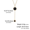 Multilayer Snake Chain Necklace for Women – Stainless Steel Round Disc Pendant (Gold & Steel)