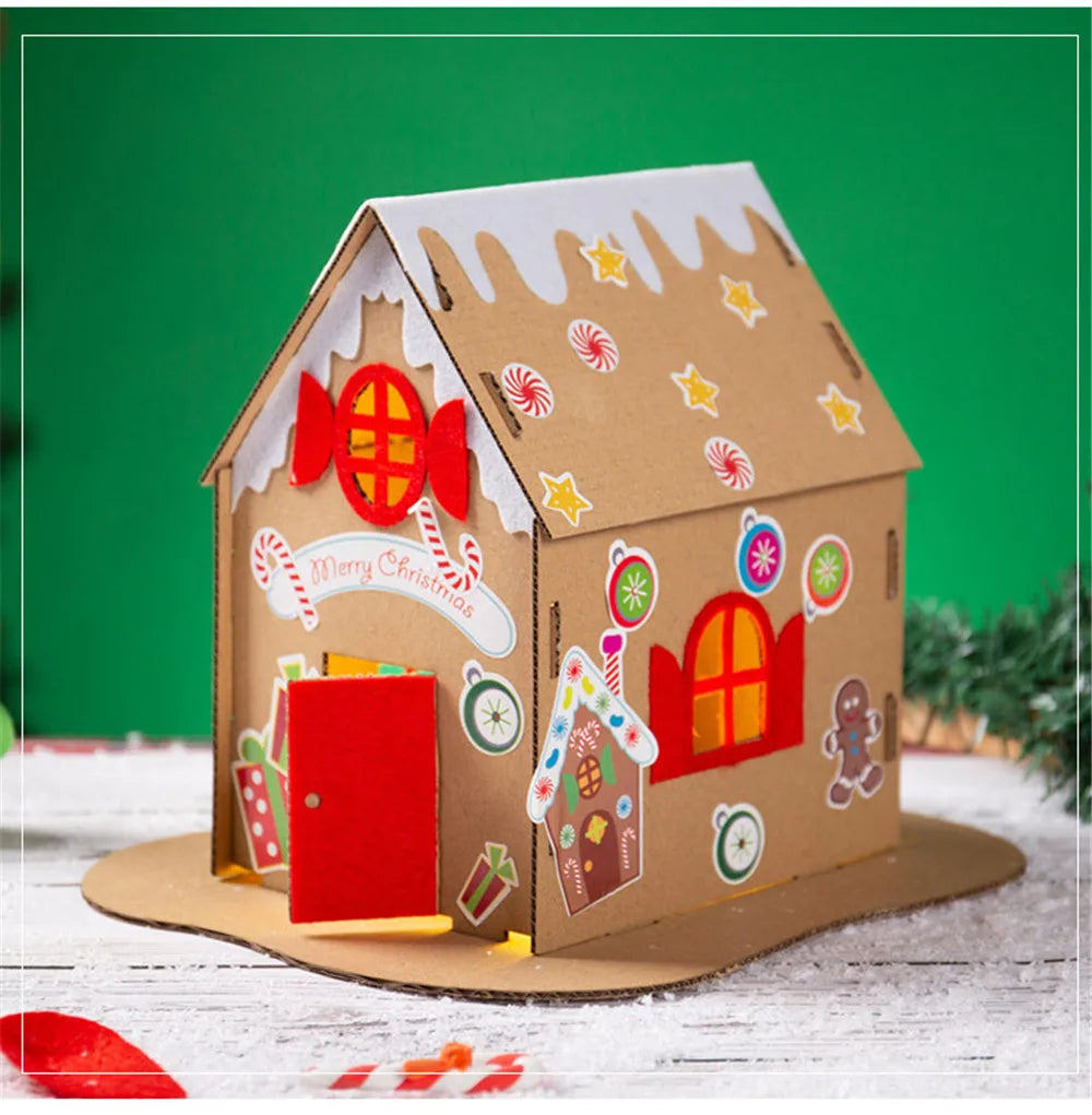 DIY Handmade Christmas Biscuit House Miniature Dollhouse