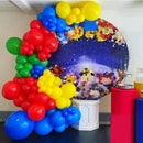 Red Green Celebration Balloons Garland Arch Kit