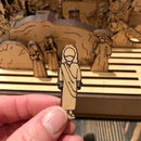 Easter Resurrection Wooden Book Set – Handmade Holy Week Diorama Toy, Retro Christian Home Decor & Easter Sunday Gift (Mini Size)
