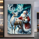 Santa Claus and Deer Diamond Painting