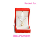 LED Light Necklace Gift Box – Velvet Square Jewelry Case for Engagement, Proposal, Pendant & Bracelet Presentation