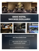 Spend $200 and receive a gift. Travel and Dining Pass! $1,000 value