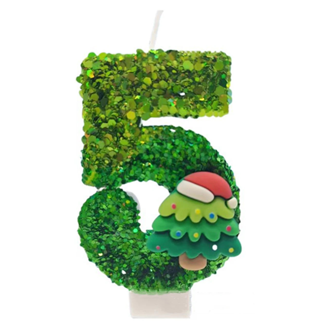 Festive Birthday Cake Number Candles